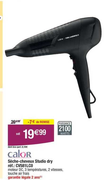calor sèche-cheveux studio dry