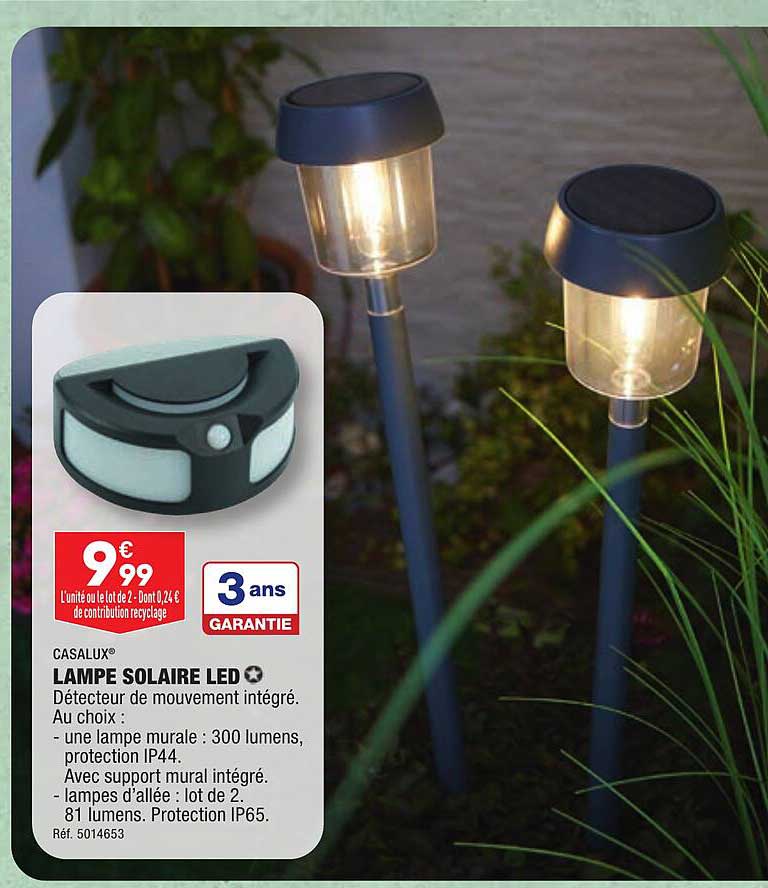 Casalux Lampe Solaire Led