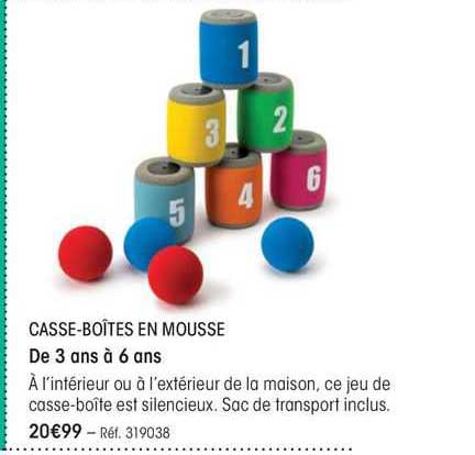 casse-boîtes en mousse