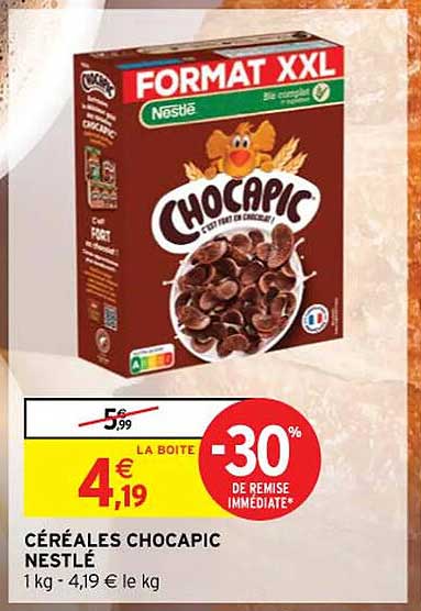 Céréales Chocapic Nestlé