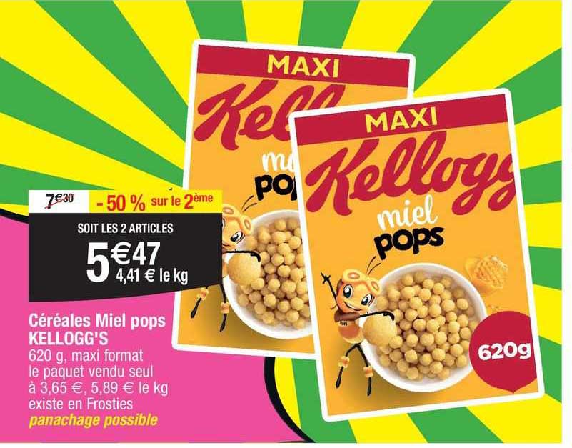 céréales miel pops kellogg's