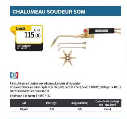 chalumeau soudeur som
