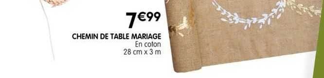 chemin de table mariage