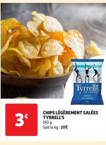 chips légèrement salées tyrrell's