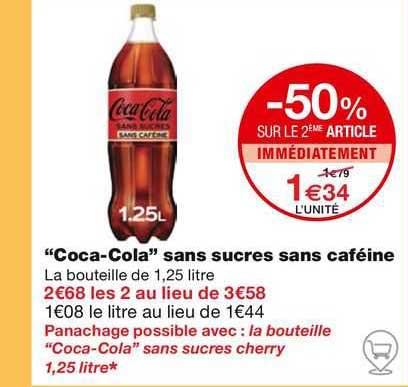 coca-cola sans sucre sans caféine