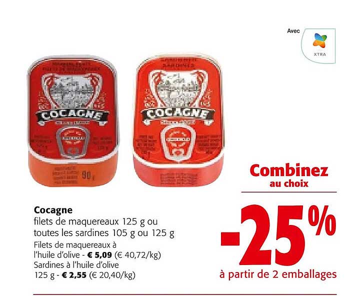 cocagne filets de maquereaux toutes les sardines