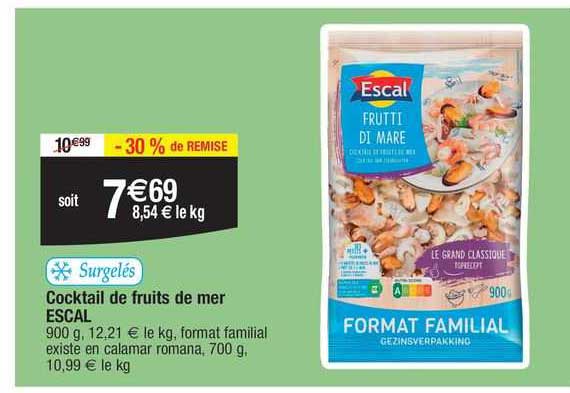 Cocktail De Fruits De Mer Escal