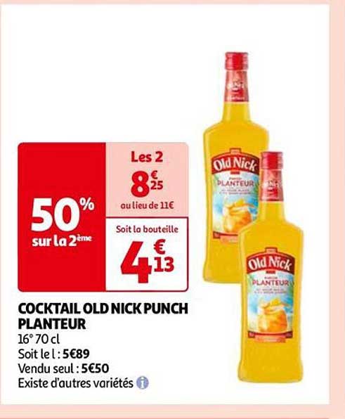 cocktail old nick punch planteur