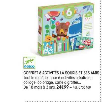 coffret 6 activités la souris et ses amis
