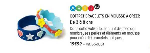 coffret bracelets en mousse à créer arti bul