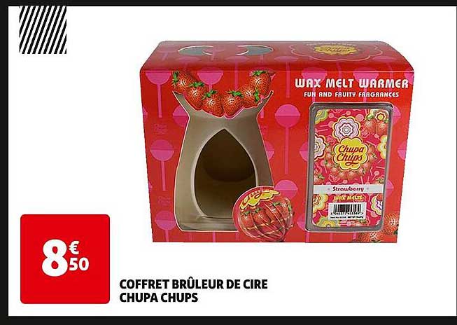 coffret brûleur de cire chupa chups