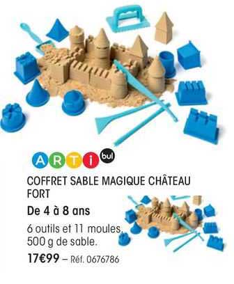 coffret sable magique château fort arti bul