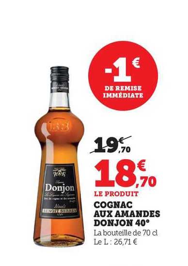 cognac aux amandes donjon 40°