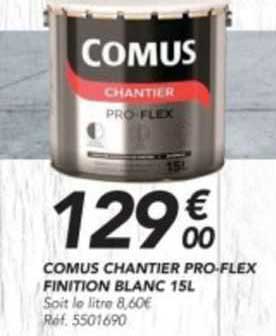 comus chantier pro-flex finition blanc 15 l