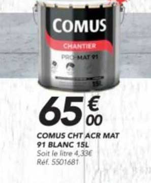 comus cht acr mat 91 blanc 15 l