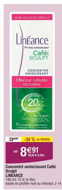 Concentré Amincissant Cafei Sculpt Linéance