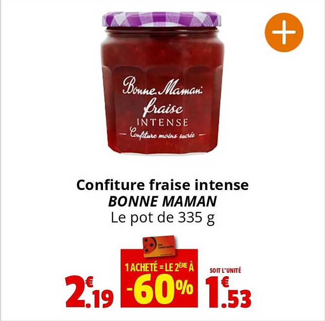confiture fraise intense bonne maman