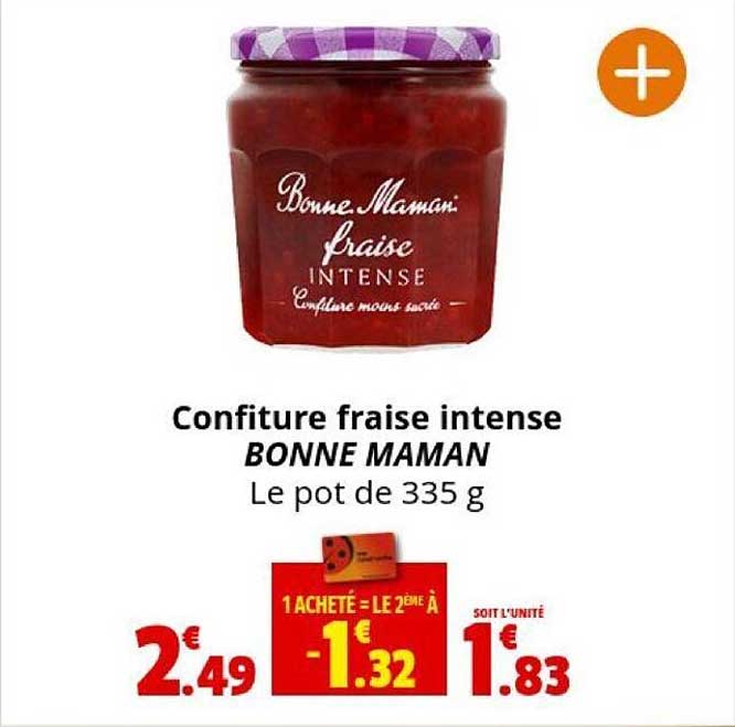 confiture fraise intense bonne maman