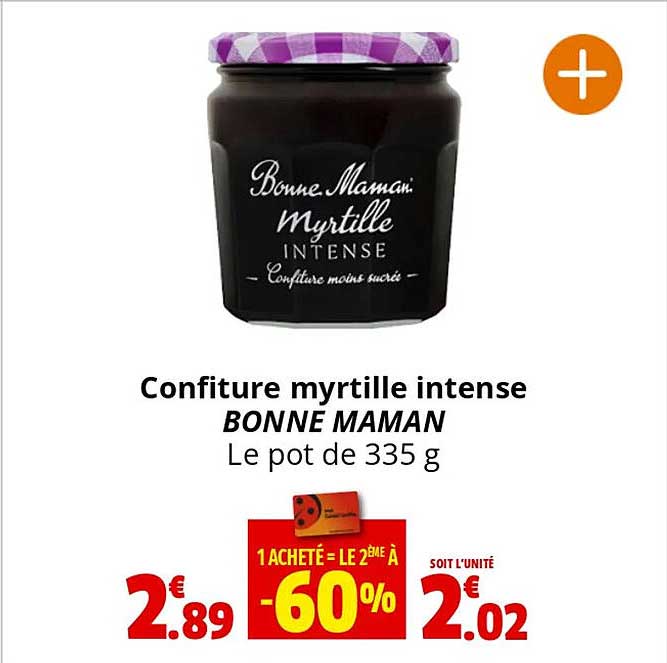 confiture myrtille intense bonne maman