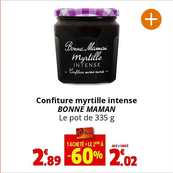 confiture myrtille intense bonne maman