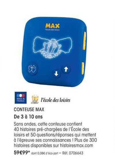 conteuse max l'école des loisirs