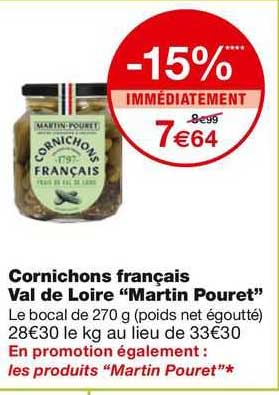 cornichons français val de loire "martin pouret"
