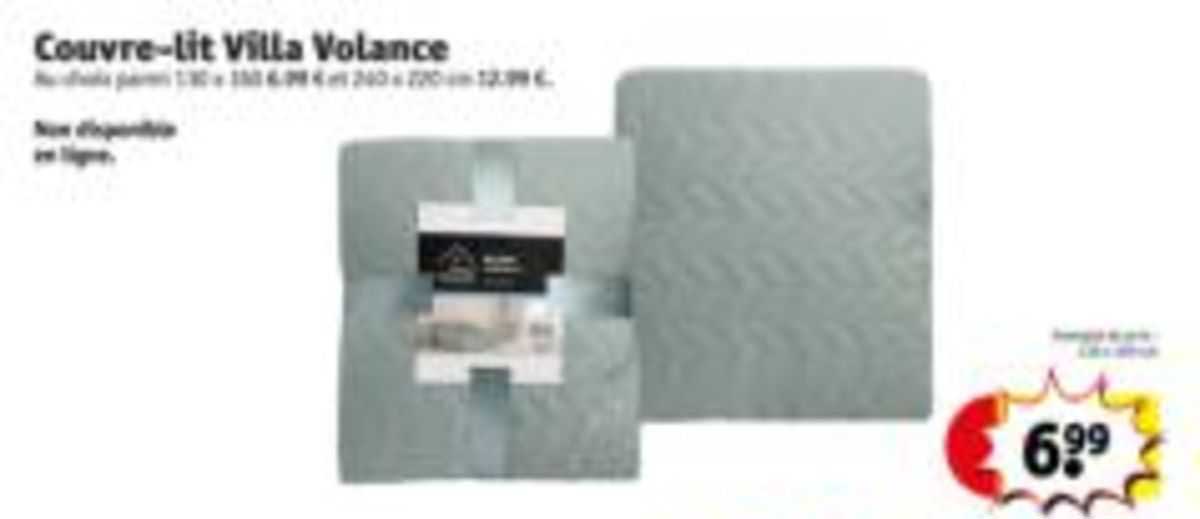 couvre-lit villa volance