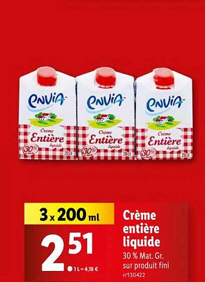 Crème Entière Liquide