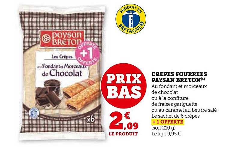 crêpes fourrées paysan breton