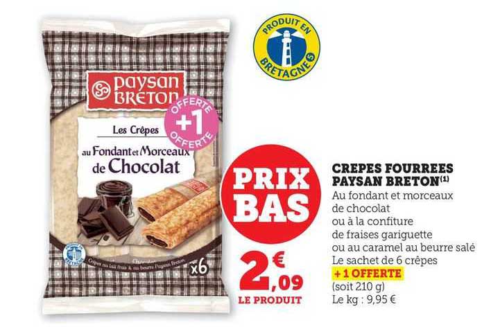 crêpes fourrées paysan breton