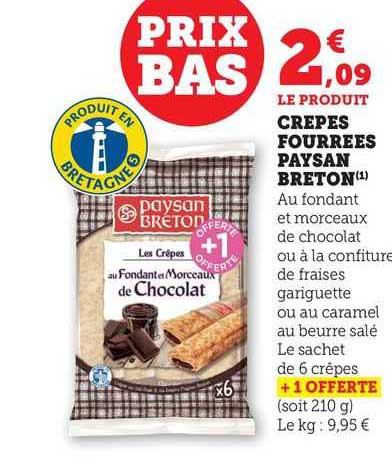 crêpes fourrées paysan breton