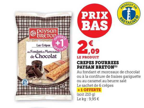 crèpes fourrées paysan breton