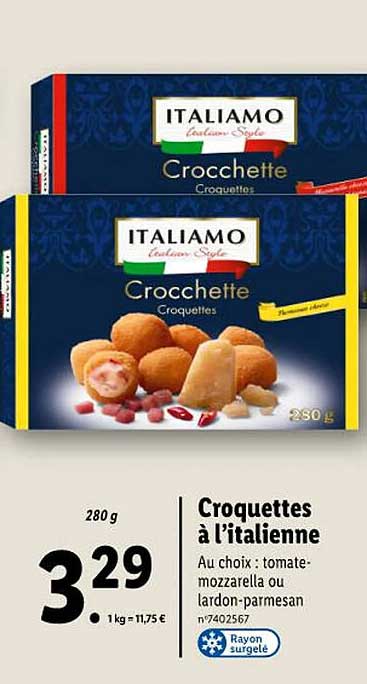 croquettes à l'italienne italiamo