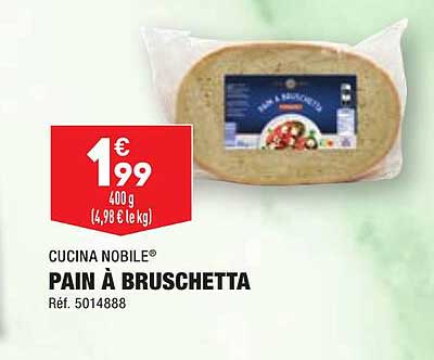 cucina nobile pain à bruschetta