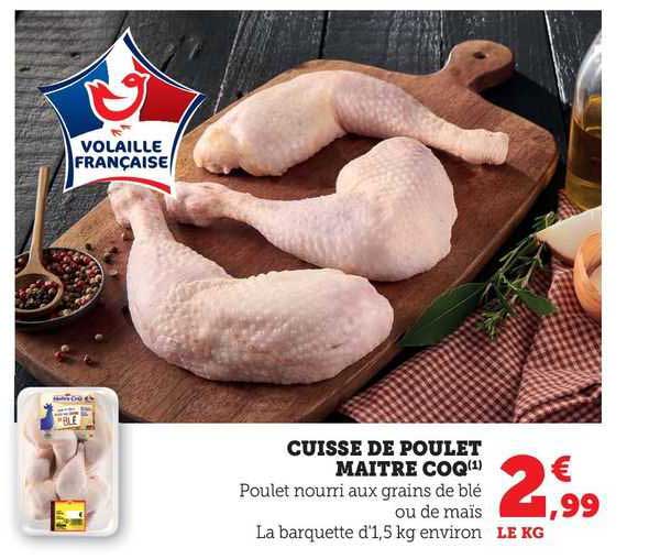 cuisse de poulet maître coq