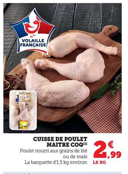 cuisse de poulet maître coq