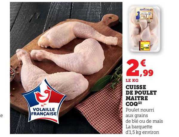 cuisse de poulet maître coq