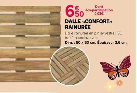 dalle «confort» rainurée