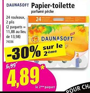 daunasoft papier-toilette