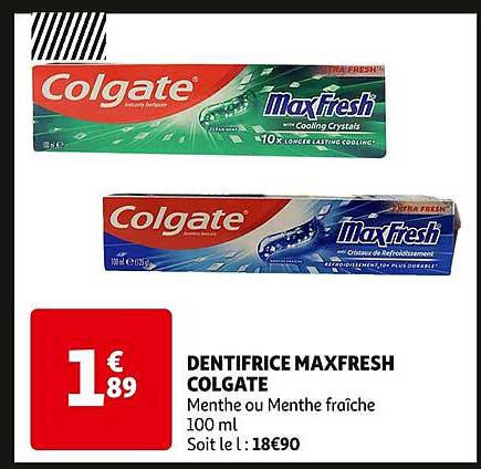 Dentifrice Maxfresh Colgate