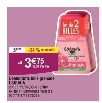 Déodorants Bille Grenade Ushuaia