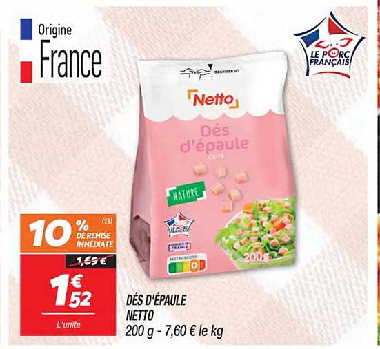 Dés D'épaule Netto