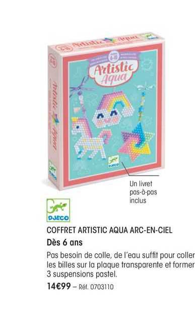 djeco coffret artistic aqua arc-en-ciel