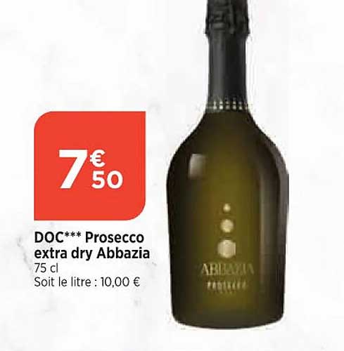 doc*** prosecco extra dry abbazia