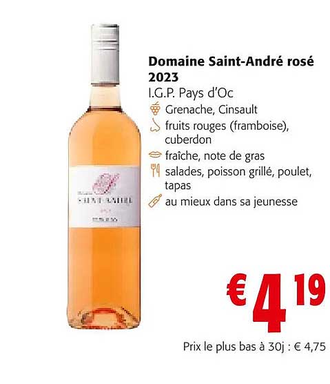 domaine saint-andré rosé 2023