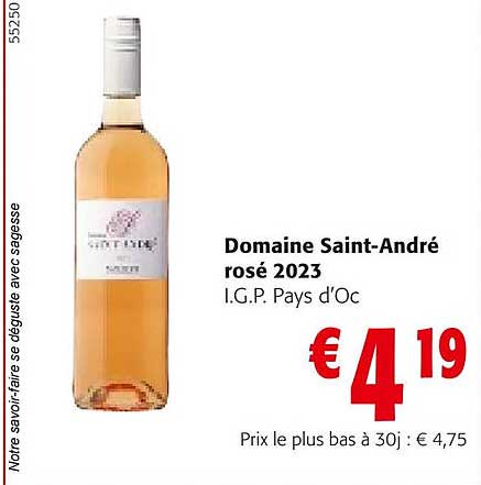 domaine saint-andré rosé 2023