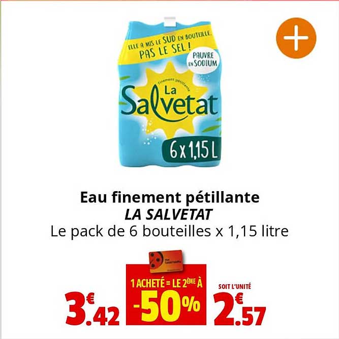 eau finement pétillante la salvetat