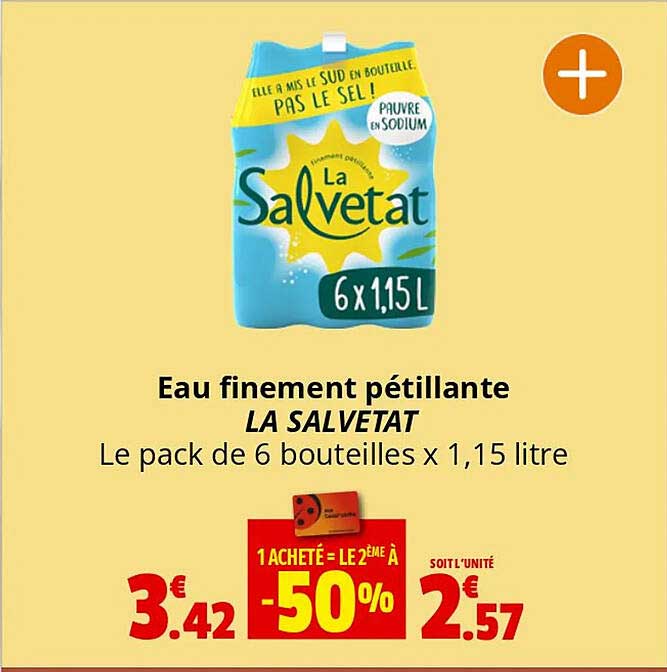 eau finement pétillante la salvetat