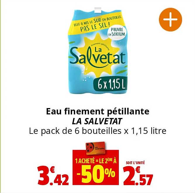 eau finement pétillante la salvetat