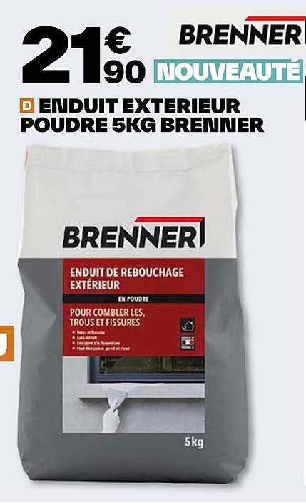enduit extérieur poudre 5kg brenner